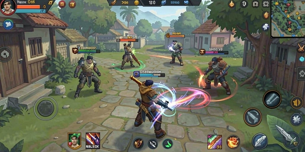 Tunjukkan lokasi menakjubkan di dalam game.